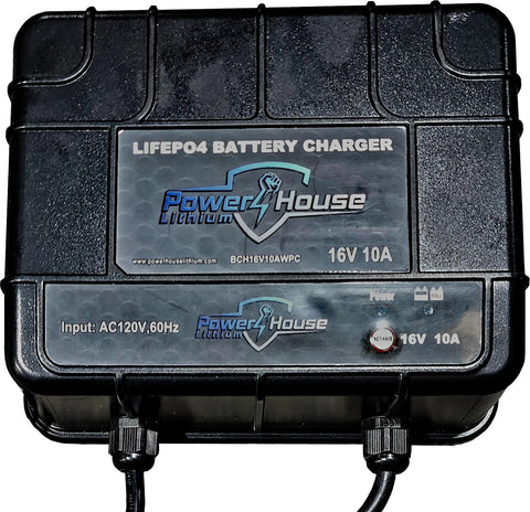 PowerHouse 16 volt 10 amp Waterproof A/C Charger