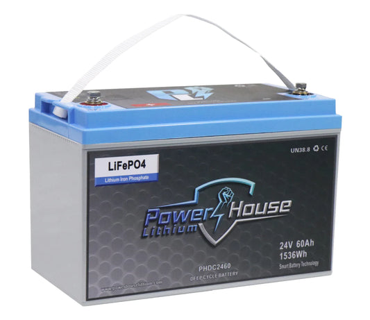 PowerHouse Lithium 24V 60AH Deep Cycle Battery