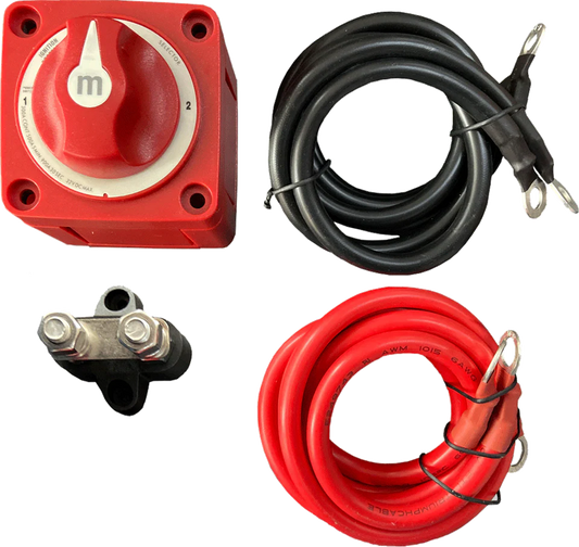 Battery Install Kit with 3 Way Perko