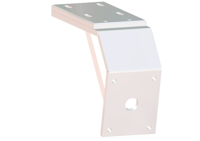 Deck Mount Short-Short 8"aft-6"drop
