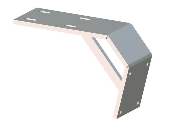 Deck Mount Short-Short 8"aft-6"drop