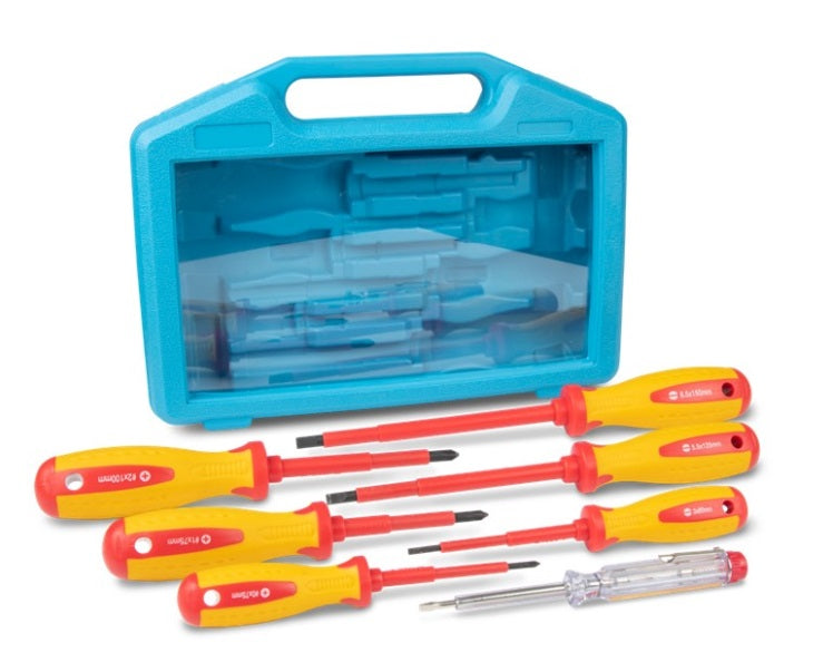 Ancor 7pc Screwdriver Set With Case, Insulated