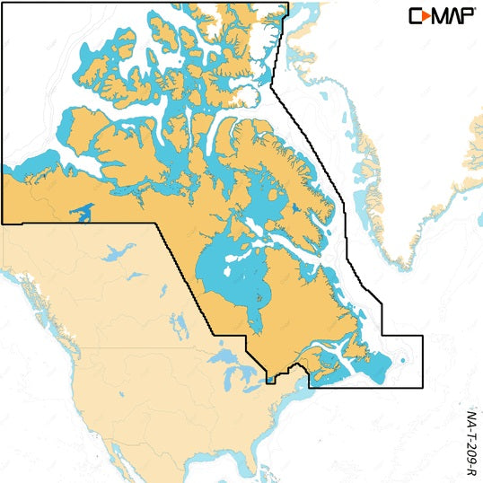 C-map Reveal X Coastal Canada North And East Microsd