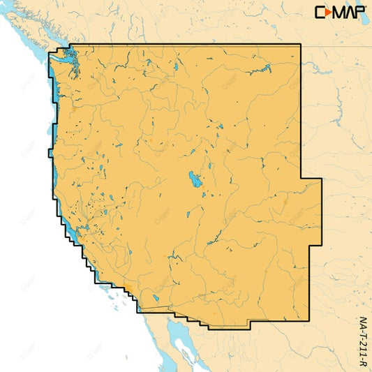 C-map Reveal X Inland Us Lakes North West Microsd
