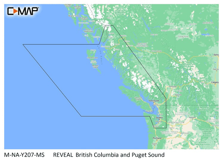 C-map Reveal Coastal British Columbia And Puget Sound
