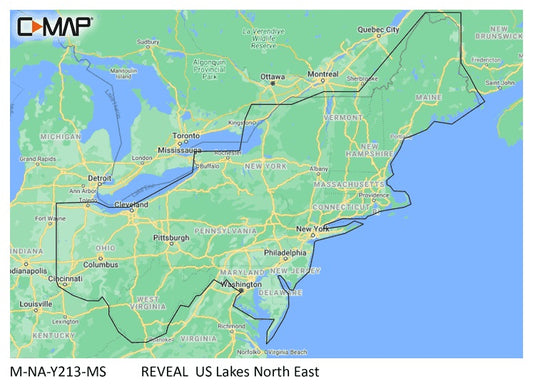C-map Reveal Inland Us Lakes North East