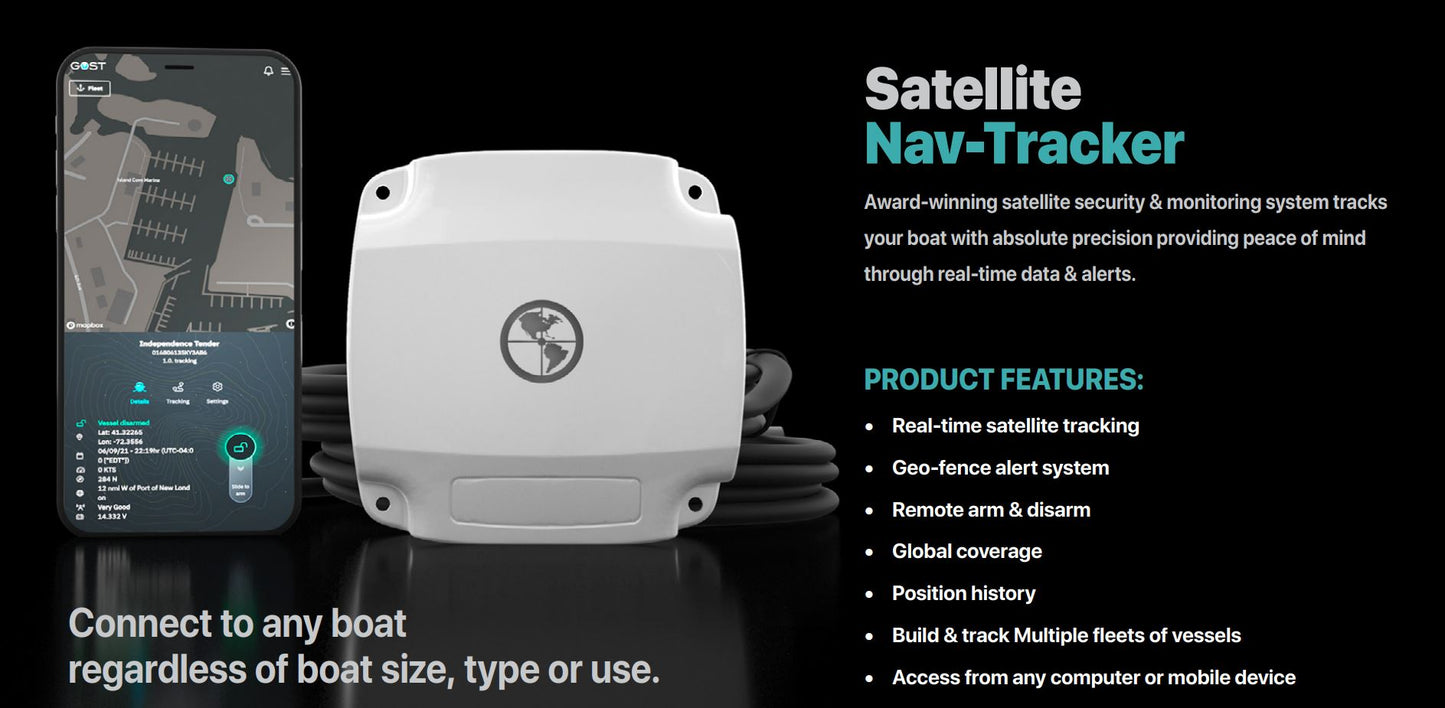 Gost Nav-tracker Elite 1.0 Idp Sat/gps Tracking Device With 30' Cable