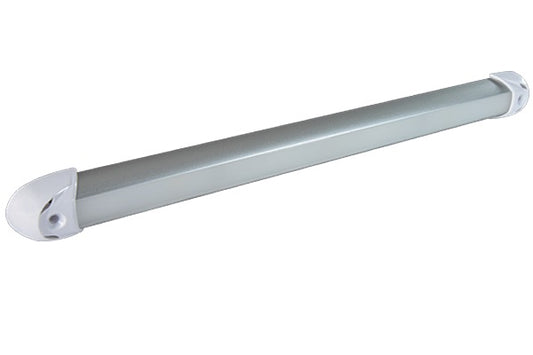 Lumitec Rail2 12"" Rail Light Warm White Led Brushed Finish 12/24v