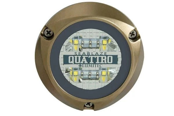 Lumitec Quattro Spectrum Rgbw Led Surface Mount Bronze Hosuing 12/24v