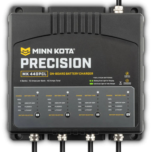 Minn Kota Mk440pcl Precision Charger 4 Bank 10 Amps