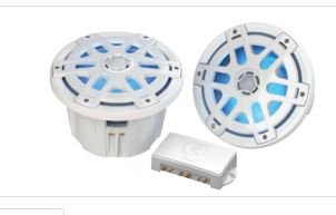 Polyplanar Ma-oc8 8"" Speaker Waterproof 500 Watts/pair Led Lighting