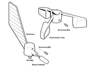 Raymarine E28081 Windvane/cups